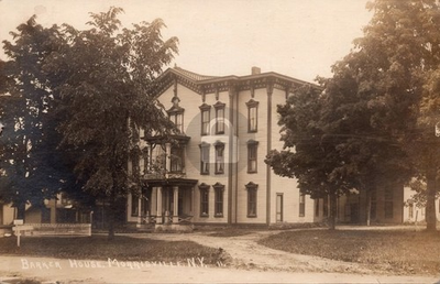 #ad Barker House Morrisville NY Madison County New York RPPC Photo Postcard COPY $4.95