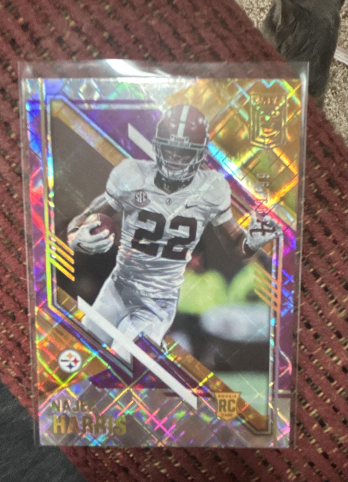 2021 Panini Donruss Elite - Rookies Najee Harris #109 Purple 99/99 (RC) Bookend!