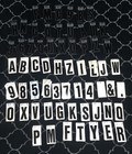 HILLMAN "2lbs 10oz LOT" 3 inch Letters Black Silver Reflectives Stickers Decals — photo 2