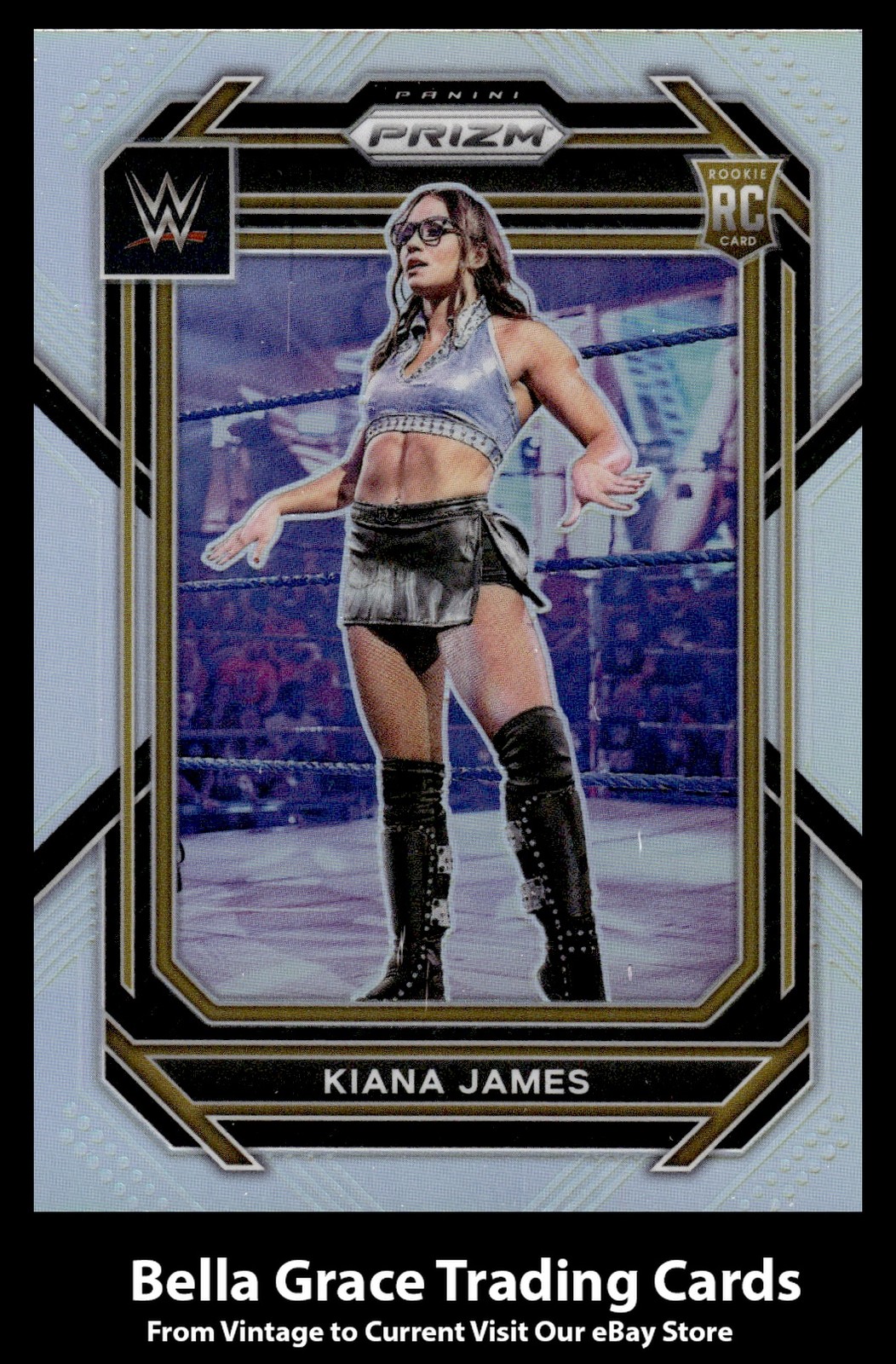 2023 Panini Prizm WWE Kiana James #138 NXT 2.0 Silver Rookie RC