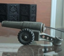 Vtg USA Big Bang Cast Iron Cannon on Wheels Artillery Toy Model