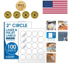 2000 Customizable 2-Inch Round Labels - Perfect for Pricing  Personalization
