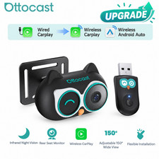 Ottocast Baby Car Camera Wireless CarPlay Adapter Rear Seat Night Vision-Upgrade