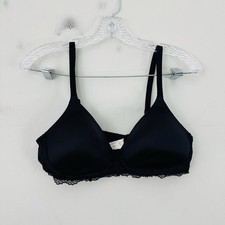 Sweet Nothings By Maidenform Black Lace T Shirt Bra Women  s Size 38C