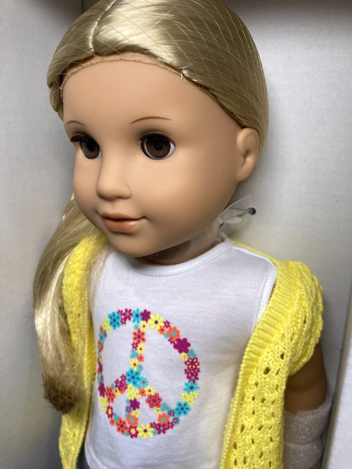 Кукла American Girl Historical 1974 Julie Albright 18 дюймов с книгой блондинка голубые глаза - Изображение 4 из 4