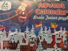 Advent Calendar Brain Teaser for Kids/Adults 24 Days of Metal/Wood Puzzles NEW