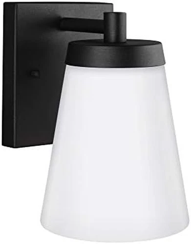 Sea Gull Renville Outdoor Wall Sconce - 1-Light, 60W, Black Finish - Picture 4 of 4