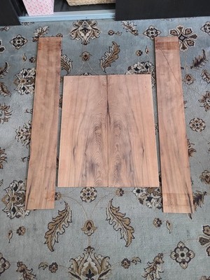 Curly Figured Koa Back And Side Tonewood Set For Dreadnought Luthier With Ebony