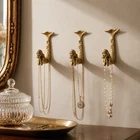 Metal Gold Mermaid Wall Hook Vintage Nautical Coat Key Towel Hanger Bathroom