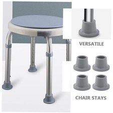 4x Shower Chair Rubber Feet for Shower Stool Replacement Versatile Heavy Duty