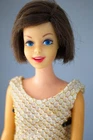 1966 Barbie Vintage Casey Twist N Turn Doll Brunette Original Swimsuit