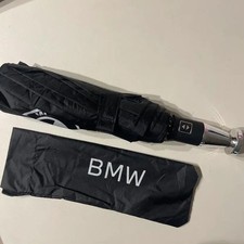 BMW Foldable Umbrella, Black with Logo, Brand New
