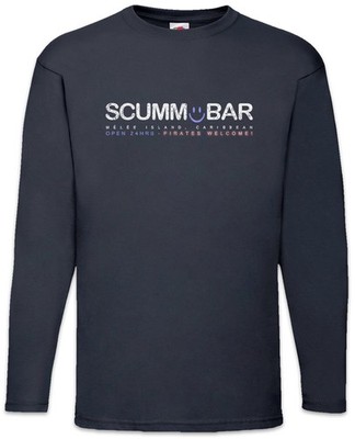 Scumm Bar Langarm T-Shirt The Secret Adventure Of Monkey Island Game Escape From