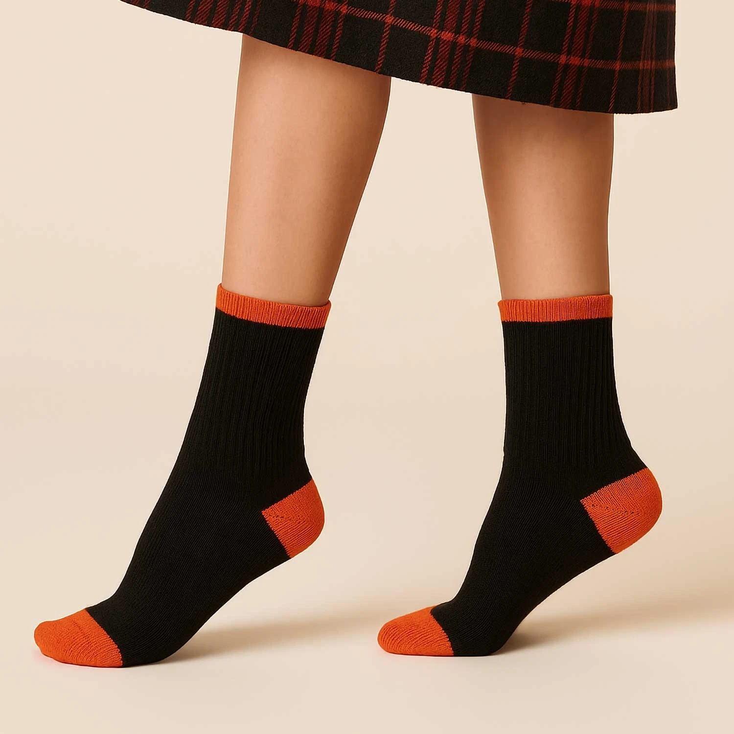Assorted Soft Wool Women's Short Socks Prisco 3 Pairs
