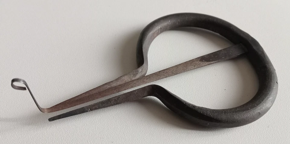 ANCIENNE GUIMBARDE HARPE EN FER FORGE - Photo 3/4