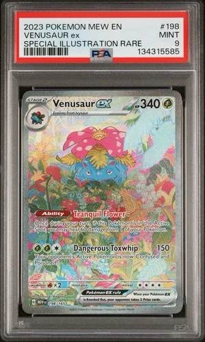 Pokemon Scarlet & Violet Venusaur EX 198/165 SIR 151 PSA 9