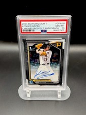 2024 Bowman Draft Konnor Griffin 1st Bowman Chrome Auto PSA 10 Pirates 🔥