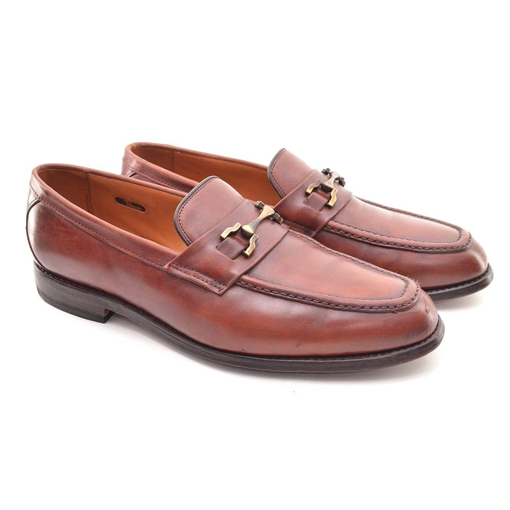 Allen Edmonds Penny Loafer Men\'s Size 9 D Brown Leather Rubber Sole Slip On 3764 Allen Edmonds Brown Loafer Casual Shoes for Men for sale | eBay main image 4