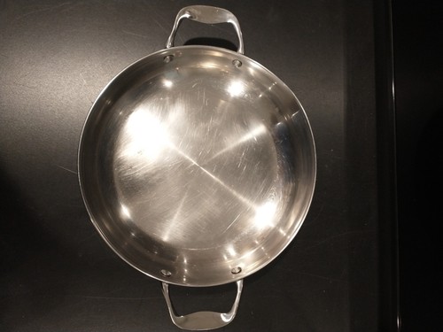 Palm Restaurant-Durable Stainless Steel 11.5" Triply Bottom Saute Pan - Picture 1 of 4