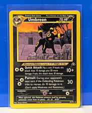 Pokemon TCG Umbreon 32/75 Neo Discovery Rare Regular Eng 2001 70 HP Stage 1