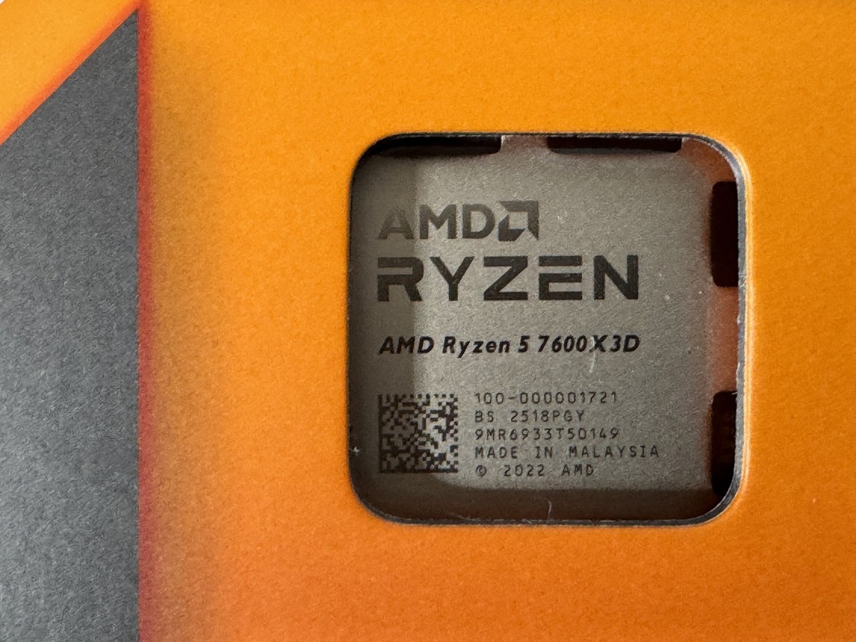 AMD Ryzen 5 7600X3D AM5 4.1/4.7 GHz 6-Core 65W Boxed CPU Processor