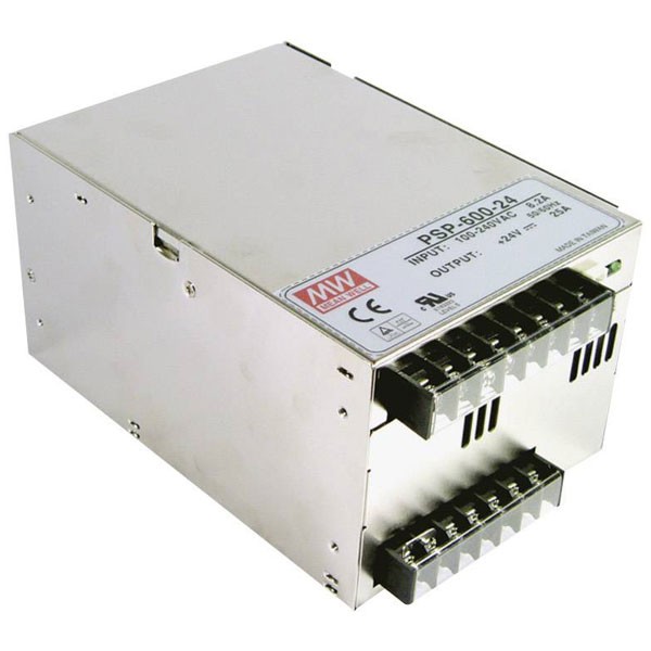Mean Well SMPSU 12V 50A 600W enclosed active PFC function