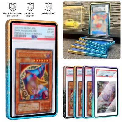 1-5PCS Magnetic Metal Case For PSA CGC Graded Trading Cards Guard Protector Case