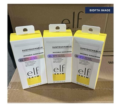 3X ELF Skin SUNTOUCHABLE SPF 35 Invisible Sunscreen Protection Primer 10/2025