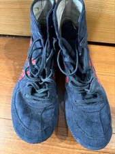 asics Boxing Wrestling Shoes US10.5 27.5cm Navy Red 1083A001 EX-EO Used