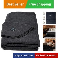 Coperta di lana militare - calda, spessa, lavabile - ottima per esterno, campeggio,...