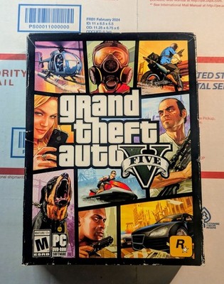 Grand Theft Auto V GTA 5 PC DVD-ROM 7-Disc Set Rockstar Games