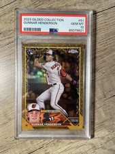 2023 Topps Gilded Collection - Gunnar Henderson - /99 #51 Rookie RC PSA 10