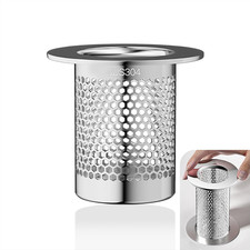304 Stainless Steel Hair Catcher Bathroom Sink Drain Strainer Drain Filter 1 Pi