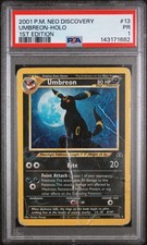 PSA 1 UMBREON 13/75 | Neo Discovery 1st Edition WOTC Holo Pokemon Card