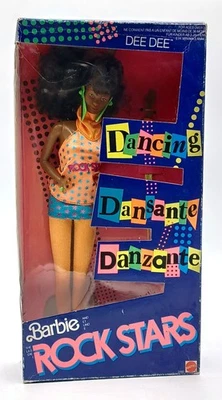 Vintage 1986 Barbie and the Rockers Dee Dee Puppe / Mattel 3160, Ovp beschädigt - Bild 1 von 4