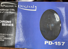 5x7-inch PHONICS DI  PD157 5"x7" 420 Watts Max 2-way Car Audio Speakers Pair NEW