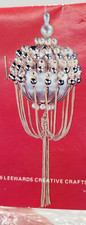 LeeWards GOLDEN DRAPE Makes 1 Vtg Sequin Bead Christmas Ornament Craft Kit