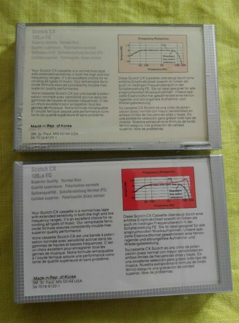 2 Scotch Cx60 Position 1 Normal Bias Blank Audio Cassette Tapes 60 Minutes For Sale Online Ebay
