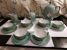 Lot de porcelaine anciennes EPIAG , theme :oiseaux , 6 tasses / soucoupes ....  