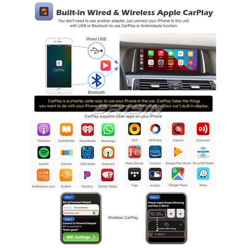 10.25" IPS Android 12 Autoradio GPS DAB+CarPlay 64GB Wifi 4G BMW 5er F10 F11 CIC - Bild 3 von 13