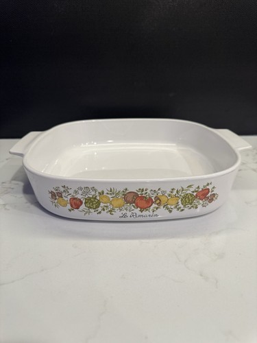 Corning Ware A-10 Le Romarin Spice of Life 9 3/4 x 2 Auflaufform ohne Deckel Vintage