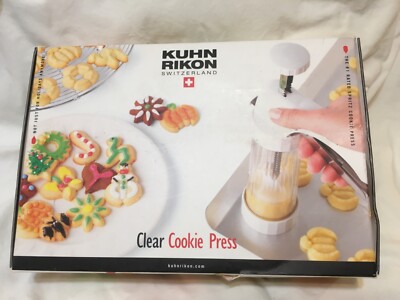 Kuhn Rikon Cookie Press 14 Pc Set Baking Spritz Decorating Cookie Cutter Press