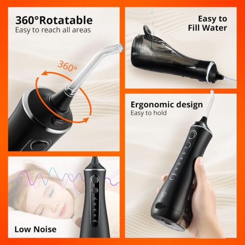 Cordless Water Flosser Pick Dental Oral Irrigator Travel Teeth Cleaner Floss NEW - Picture 7 of 8