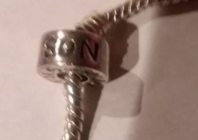 AUTHENTIC Chamilia threaded sterling SON Charm Bead FITS MAJOR BRANDS