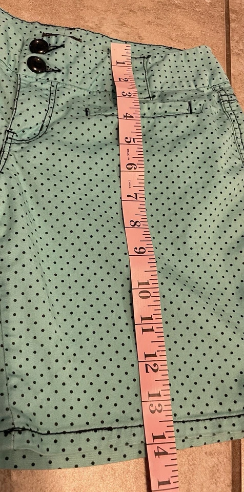 Pantalones Cortos BeBop Mujer Junior Talla 3 Verde Menta Negro Lunares Informales Playa Foto 4 de 4