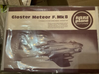RARE PLANE 1/72 VACFORM KIT GLOSTER METEOR F.Mk.8 JET FIGHTER RAF & COMMONWEALTH