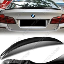 For 11-16 BMW 520i 535i 550i F10 M5-Style Carbon Fiber Rear Trunk Spoiler Wing