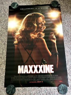 MaXXXine Original Official Movie Poster 27X40 Mia Goth Ti West Teaser D/S : *