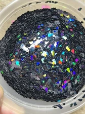 50G Solvent Resistant Holographic Snowman Glitter Nail Art Face Crafts