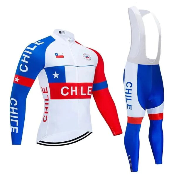Tenue de Cyclisme Maillot de VTT Manches Longues Homme +Pantalon À